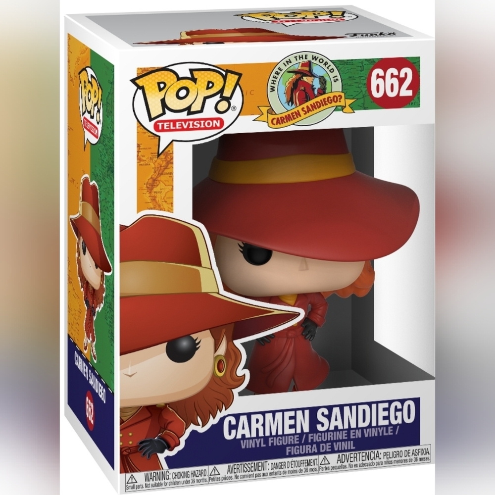 NIB Funko Pop!  Carmen Sandiego #662 Vinyl Figure